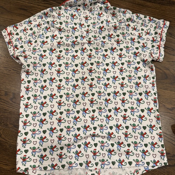 Roller Rabbit Christmas Merry Monkey Polo Pajamas - Picture 5 of 10